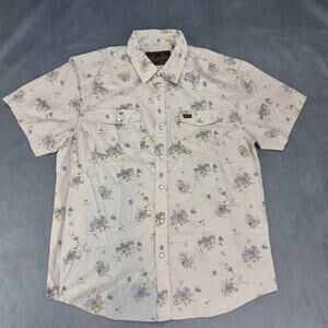 Howler Bros Brothers Floral Western Pearl Snap Vintage Shirt Men's M